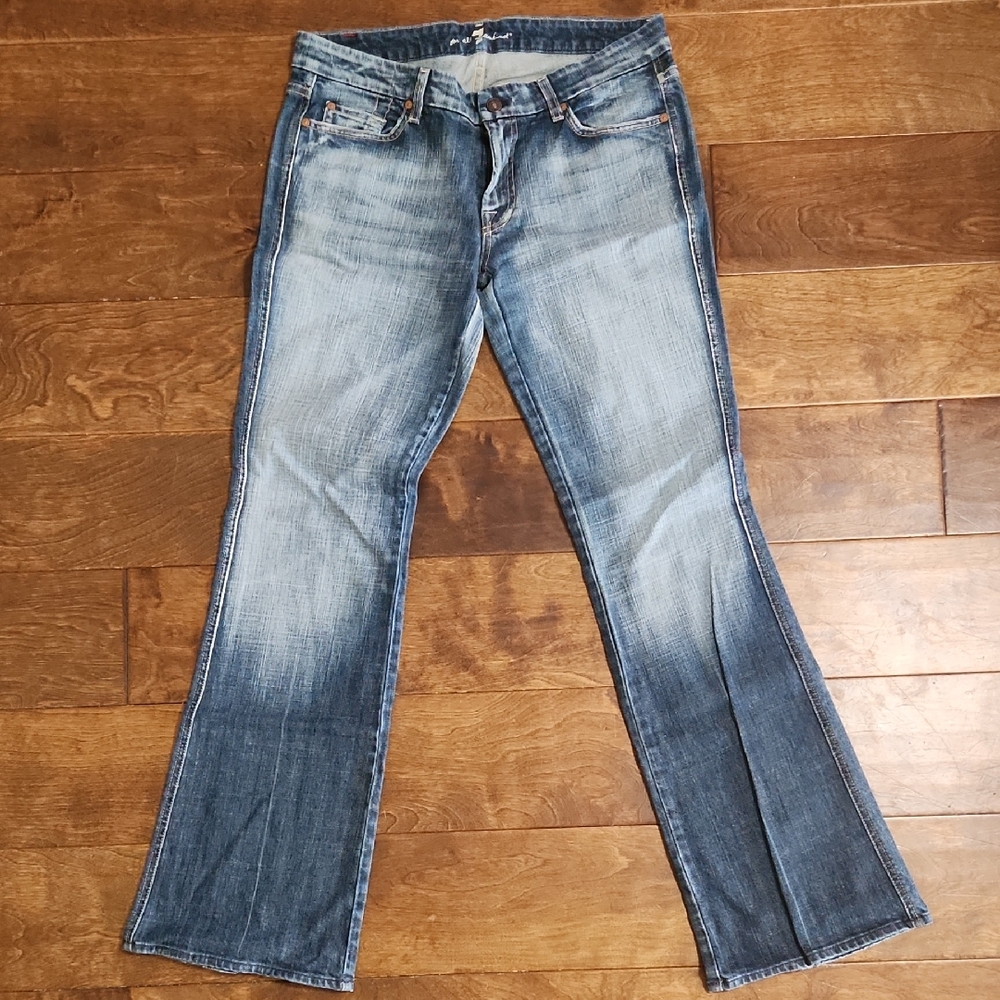 7 For All Mankind Light Blue Bootcut Jeans SIZE 32